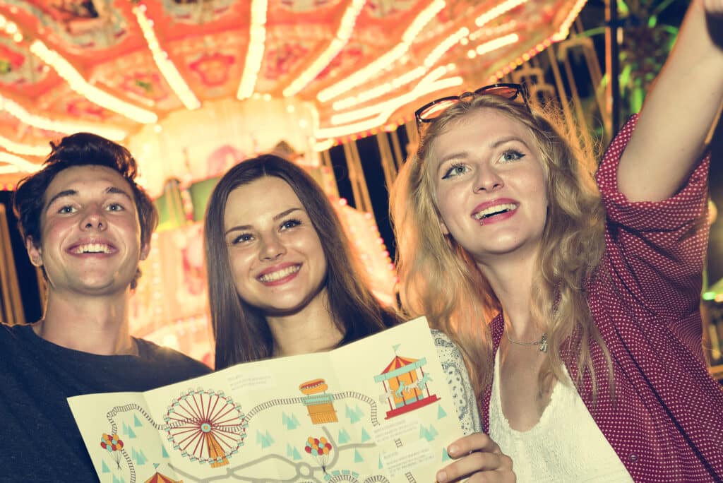 Amusement Leisure Funny Happiness Enjoyment Concept