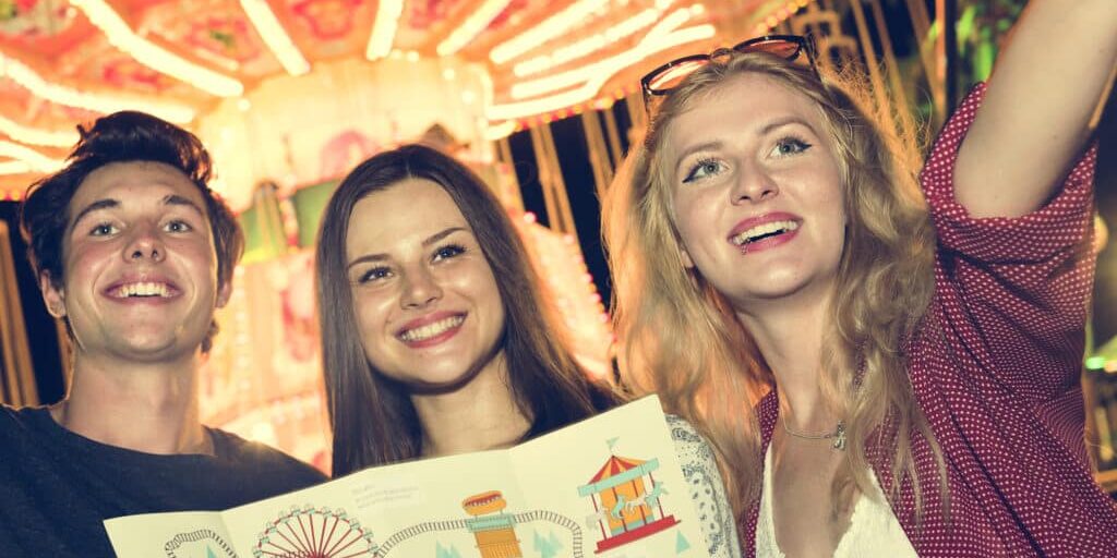 Amusement Leisure Funny Happiness Enjoyment Concept